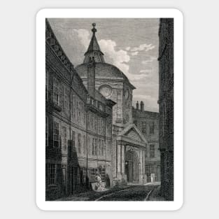 Royal College of Physicians, Warwick Lane, London, J. Whichelo, 1804 Sticker